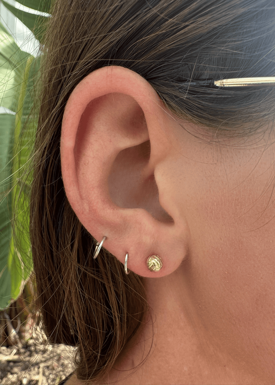 Volleyball Gold Earrings